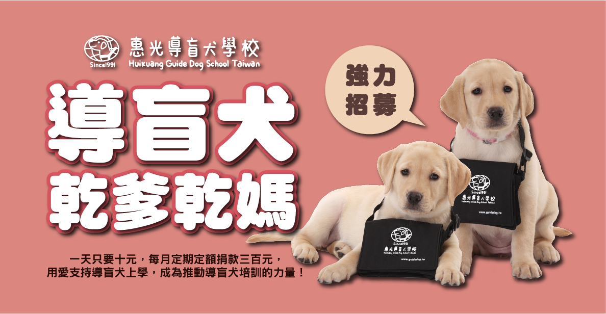 導盲犬乾爹乾媽招募
